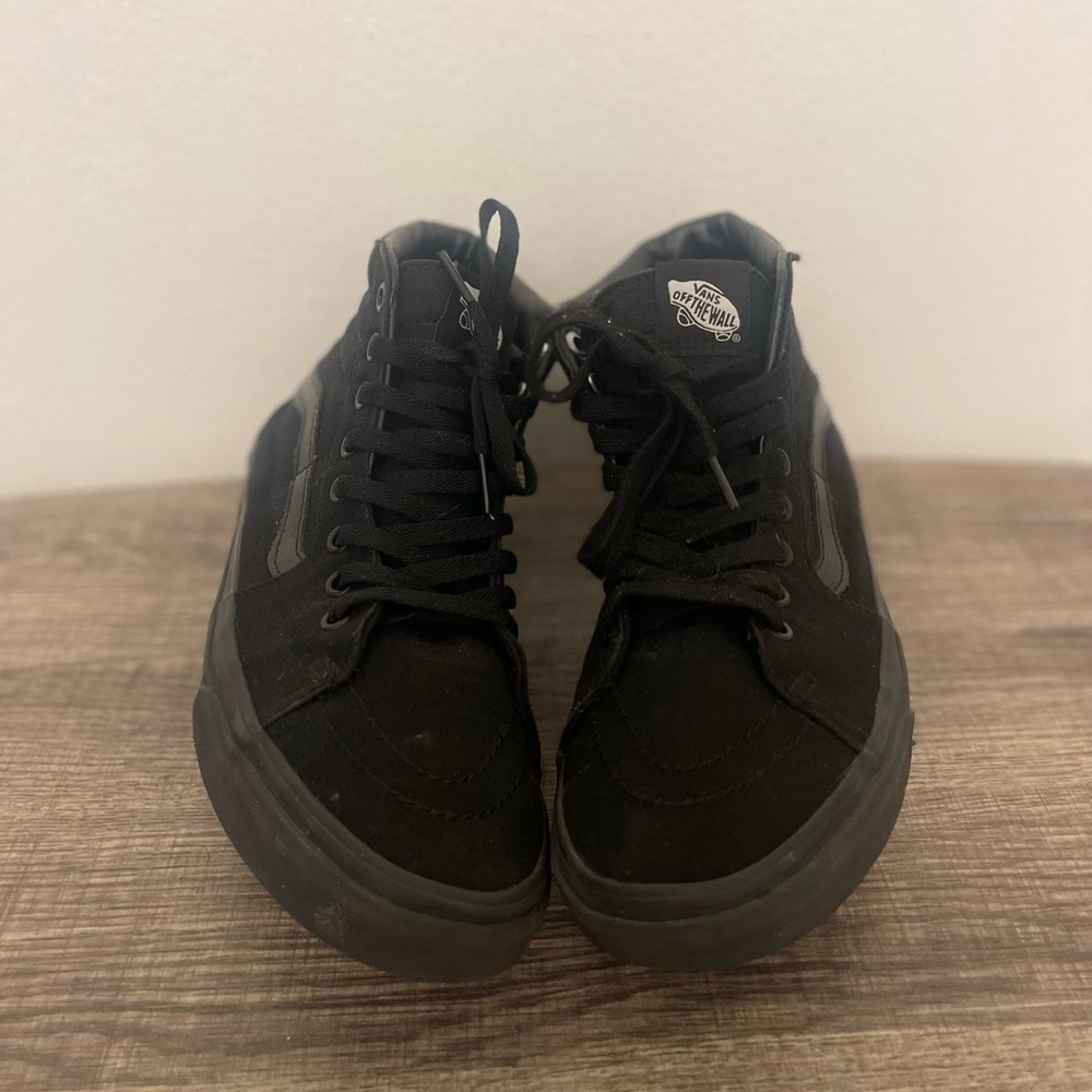Black on Black Vans